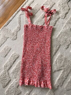Women Smocked One-Piece Dress with adjustable Straps